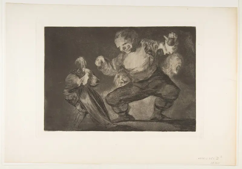 Dancing Giant, from "The Disparates" (Follies / Irrationalities) Wall Art by Goya (Francisco de Goya y Lucientes) - High-Resolution Digital Print
