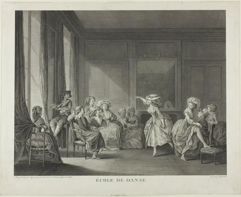 Dancing School Wall Art by François Dequevauviller - High-Resolution Digital Print