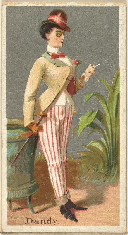 Dandy, from the Occupations for Women series (N166) for Old Judge and Dogs Head Cigarettes Wall Art by Goodwin & Company - High-Resolution Digital Print