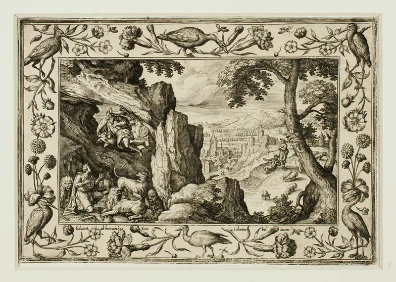 Daniel in the Lion's Den, from Landscapes with Old and New Testament Scenes and Hunting Scenes