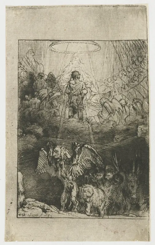 Daniel's vision of the four beasts Wall Art by Unknown - High-Resolution Digital Print