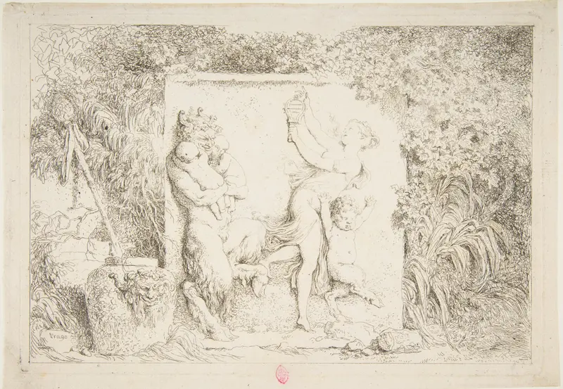Danse de satyres Wall Art by Jean Honoré Fragonard - High-Resolution Digital Print