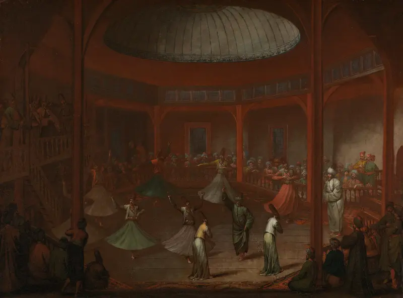 Dansende derwisjen Wall Art by Jean Baptiste Vanmour - High-Resolution Digital Print