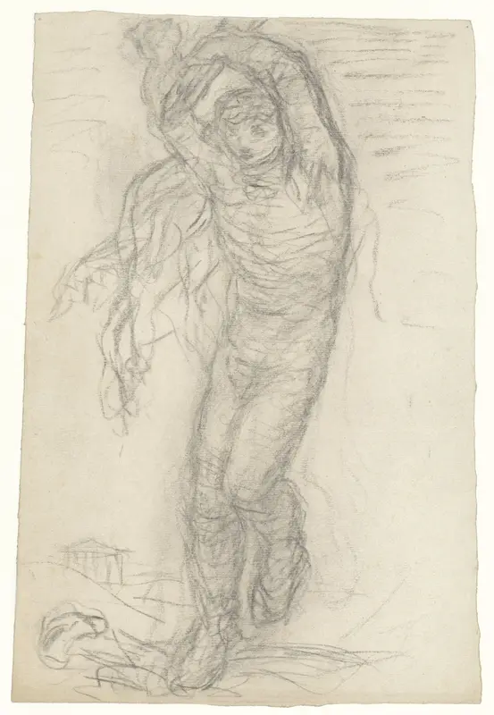 Dansende figuur, van voren Wall Art by Matthijs Maris - High-Resolution Digital Print