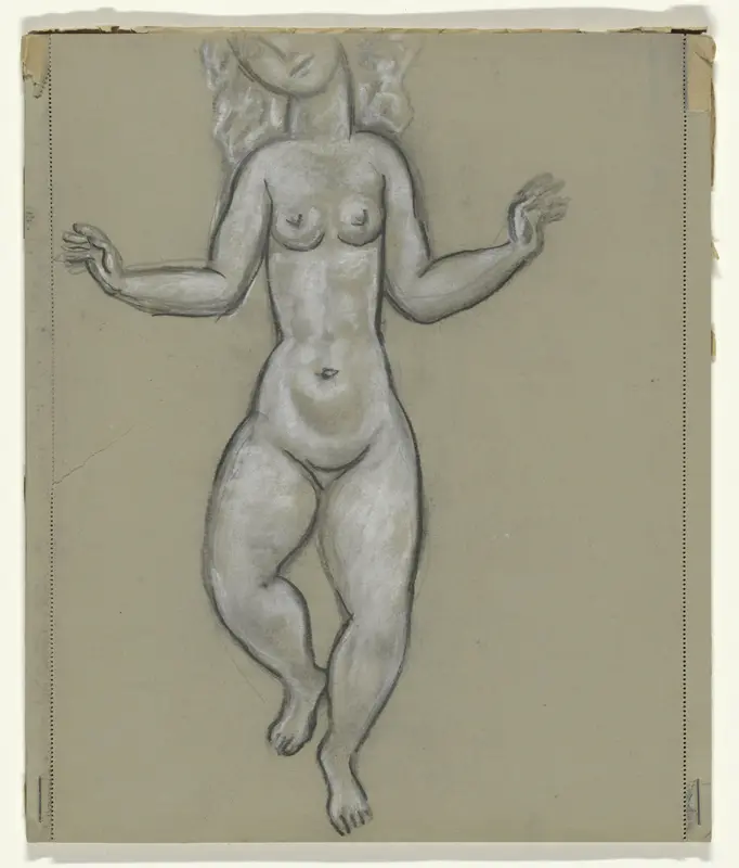 Dansende naakte vrouw Wall Art by Leo Gestel - High-Resolution Digital Print