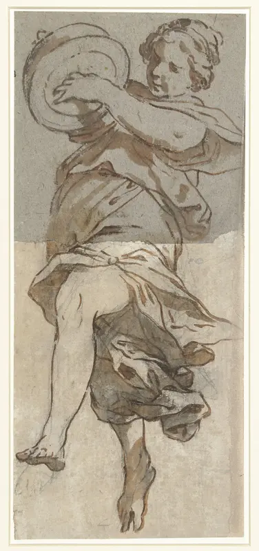 Dansende vrouw met bekkens Wall Art by Unknown - High-Resolution Digital Print
