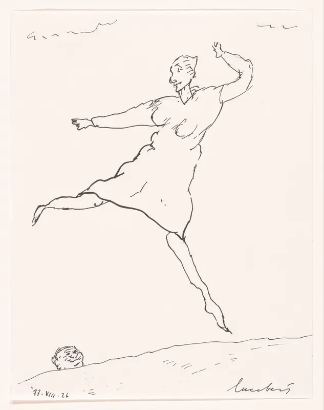 Dansende vrouw Wall Art by Lucebert - High-Resolution Digital Print