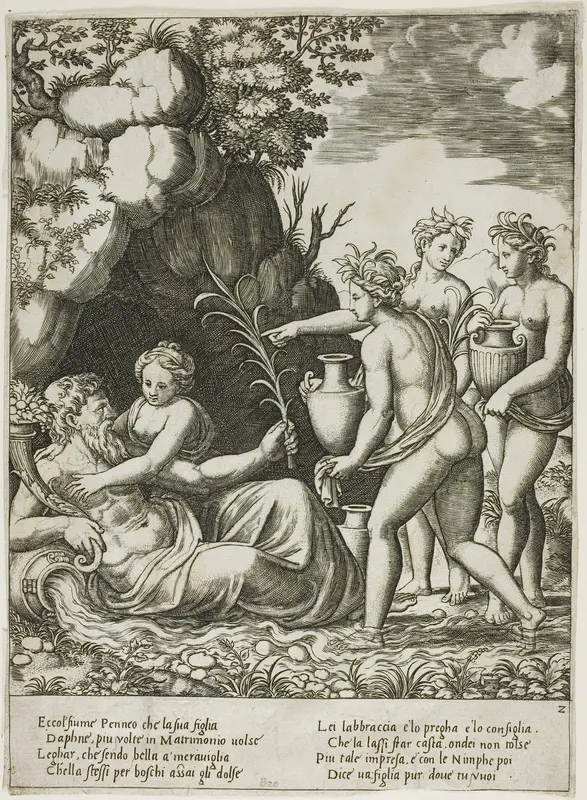 Daphne Embracing her Father, the River Peneus
