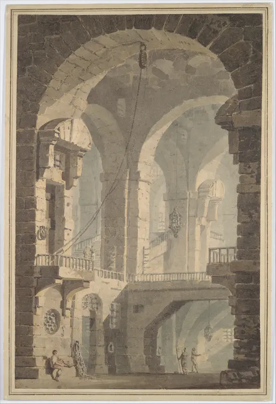 Dark Prison (Carcere Oscura) Wall Art by Joseph Mallord William Turner - High-Resolution Digital Print