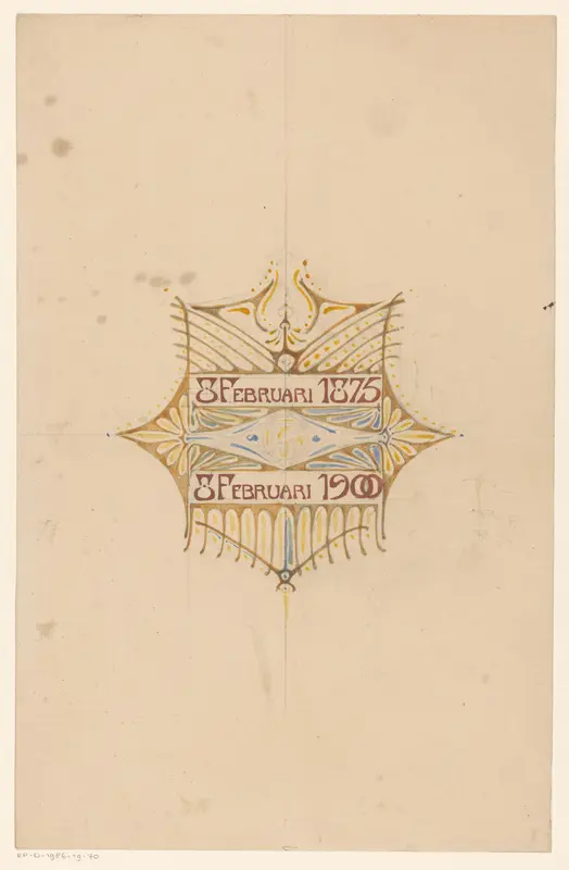 Datumblad voor een album voor Dr. H.C. Rogge Wall Art by Reinier Willem Petrus de Vries (1874-1953) - High-Resolution Digital Print