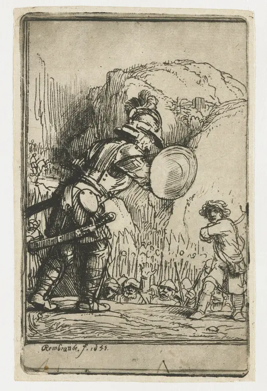 David and Goliath Wall Art by Unknown - High-Resolution Digital Print