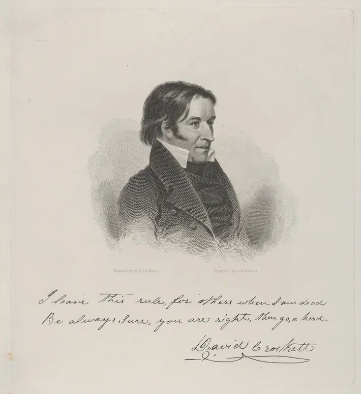 David Crockett Wall Art by Asher Brown Durand - High-Resolution Digital Print
