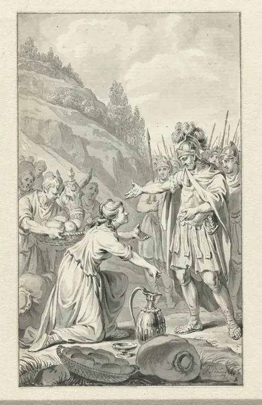 David en Abigaïl Wall Art by Jacobus Buys - High-Resolution Digital Print
