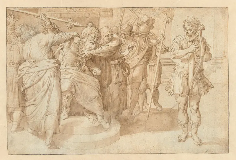 David harpspelend voor Saul Wall Art by Ambrosius Francken (I) - High-Resolution Digital Print