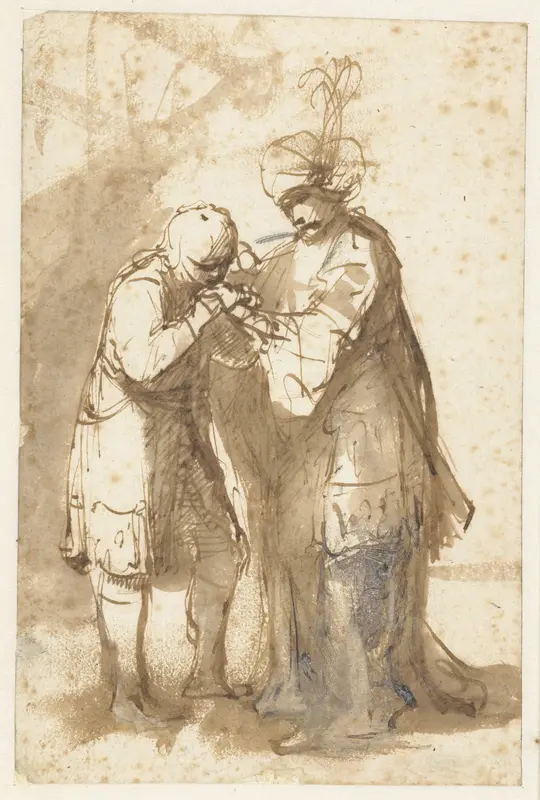 David neemt afscheid van Jonathan Wall Art by Ferdinand Bol - High-Resolution Digital Print
