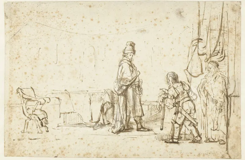 David verneemt het nieuws van Uria’s dood Wall Art by Rembrandt van Rijn - High-Resolution Digital Print