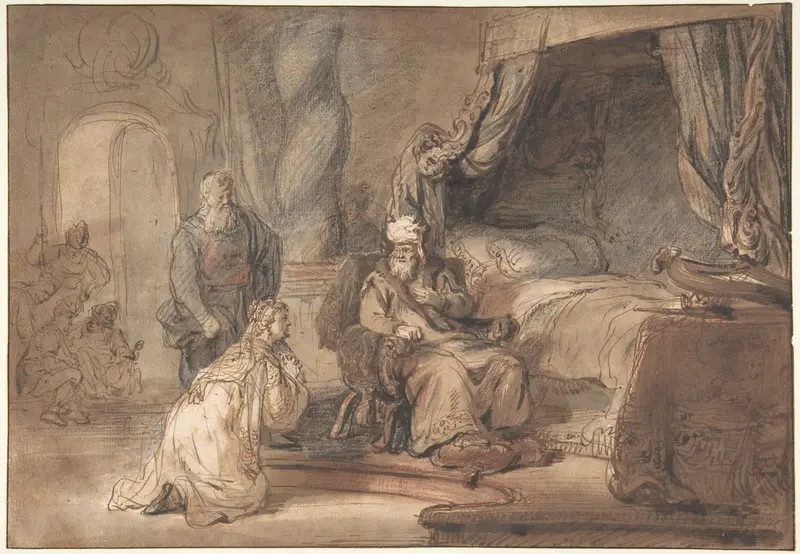 David's Promise to Bathsheba Wall Art by Gerbrand van den Eeckhout - High-Resolution Digital Print