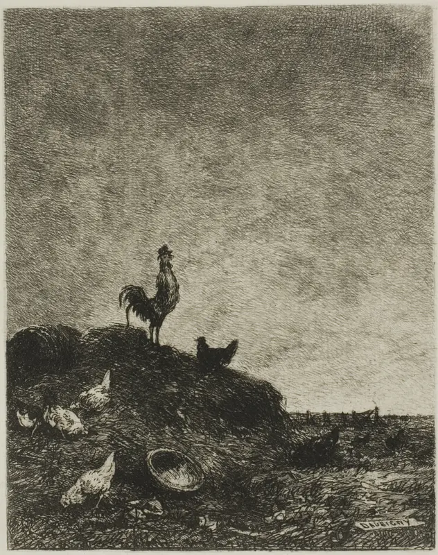 Dawn (The Cock's Crow) Wall Art by Charles François Daubigny - High-Resolution Digital Print