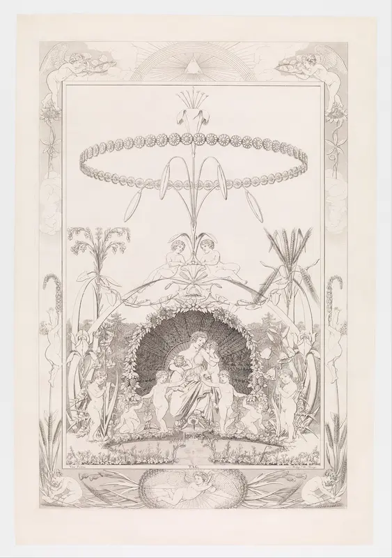 Day, from the series The Times of the Day Wall Art by Philipp Otto Runge - High-Resolution Digital Print