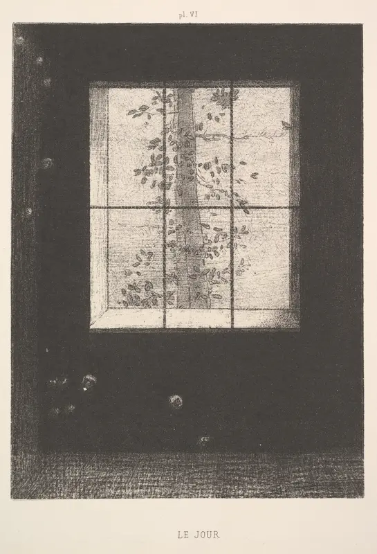 Day (Le Jour), from the series, Dreams (Songes), plate VI Wall Art by Odilon Redon - High-Resolution Digital Print