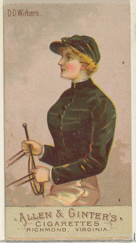 D.D. Withers, from the Racing Colors of the World series (N22b) for Allen & Ginter Cigarettes Wall Art by Allen & Ginter - High-Resolution Digital Print