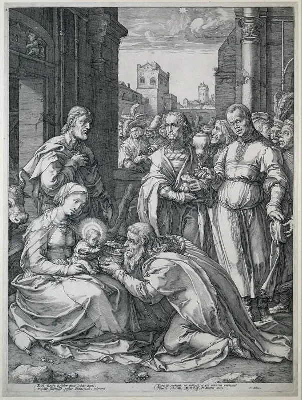 De aanbidding der koningen Wall Art by Lucas van Leyden - High-Resolution Digital Print