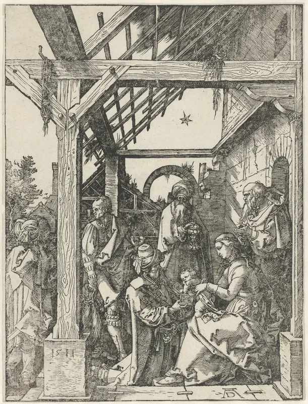 De aanbidding door de koningen Wall Art by Unknown - High-Resolution Digital Print
