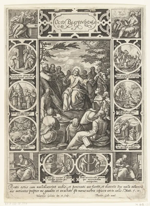 De acht zaligheden Wall Art by Unknown - High-Resolution Digital Print