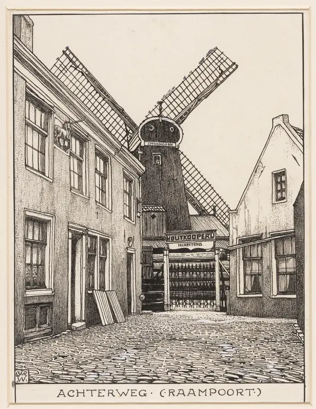De Achterweg, Raampoort te Amsterdam Wall Art by Willem Wenckebach - High-Resolution Digital Print