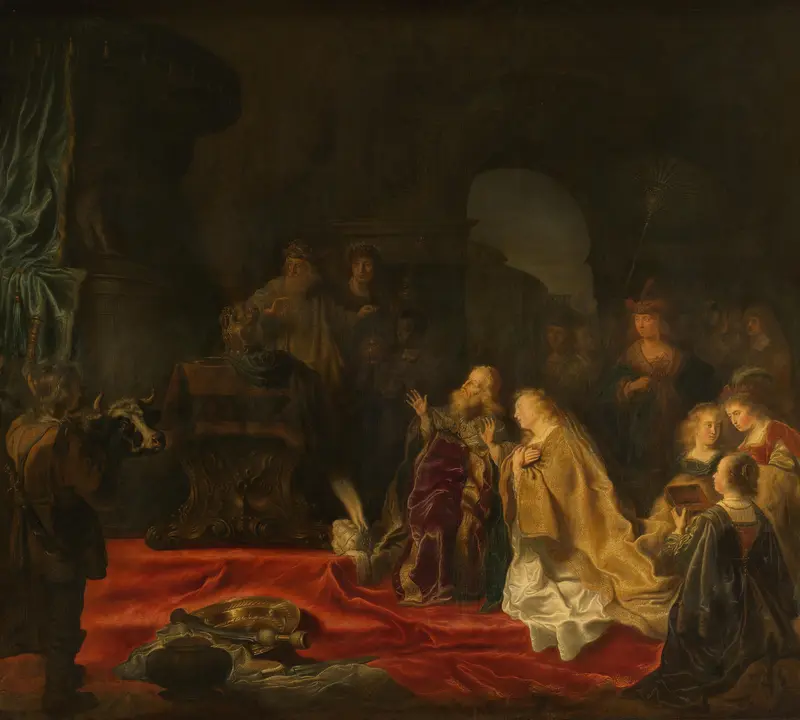 De afgoderij van koning Salomo Wall Art by Unknown - High-Resolution Digital Print