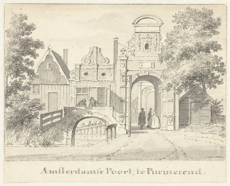 De Amsterdamse Poort te Purmerend Wall Art by Cornelis Pronk - High-Resolution Digital Print