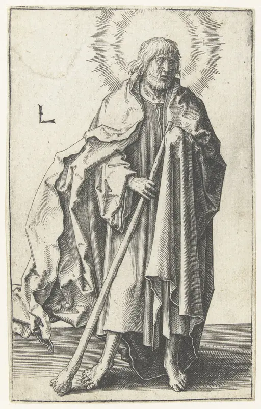 De apostel Jakobus Minor Wall Art by Unknown - High-Resolution Digital Print