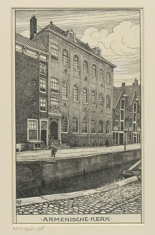 De Armenische Kerk, Krom Boomssloot 22 te Amsterdam Wall Art by Willem Wenckebach - High-Resolution Digital Print