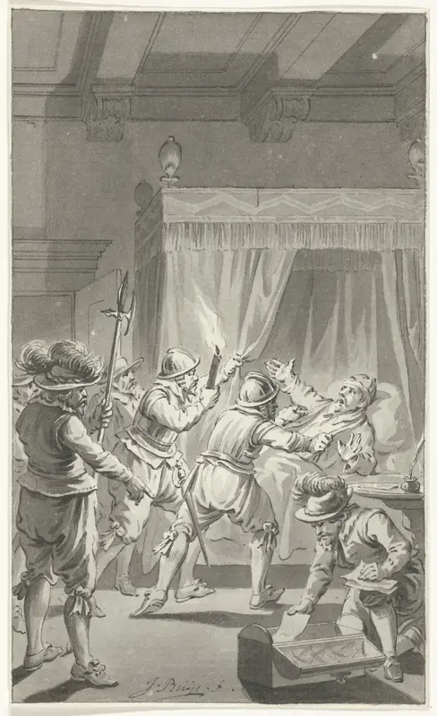 De arrestatie van Paulus Buis, pensionaris van Utrecht, 19 juli 1586 Wall Art by Unknown - High-Resolution Digital Print