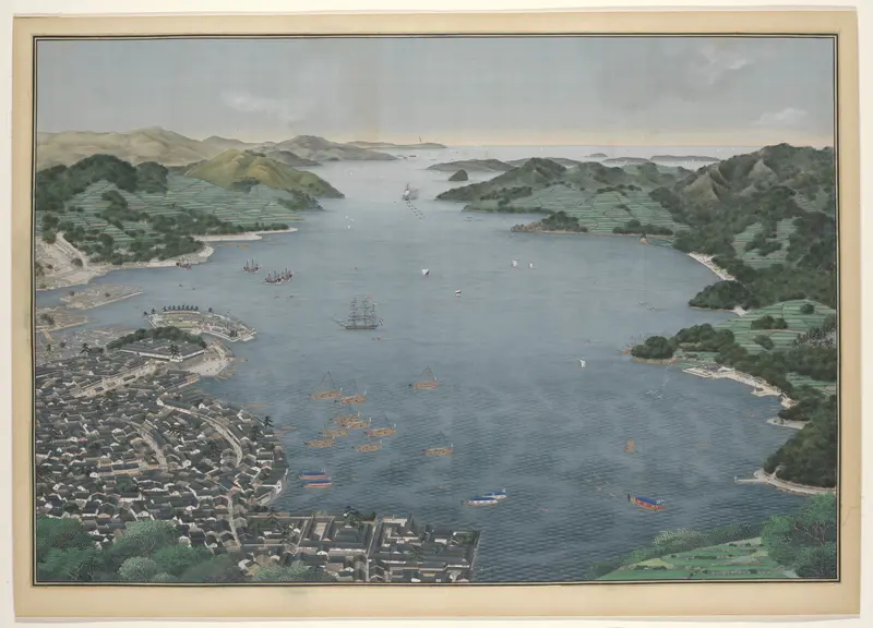 De baai van Nagasaki Wall Art by Unknown - High-Resolution Digital Print