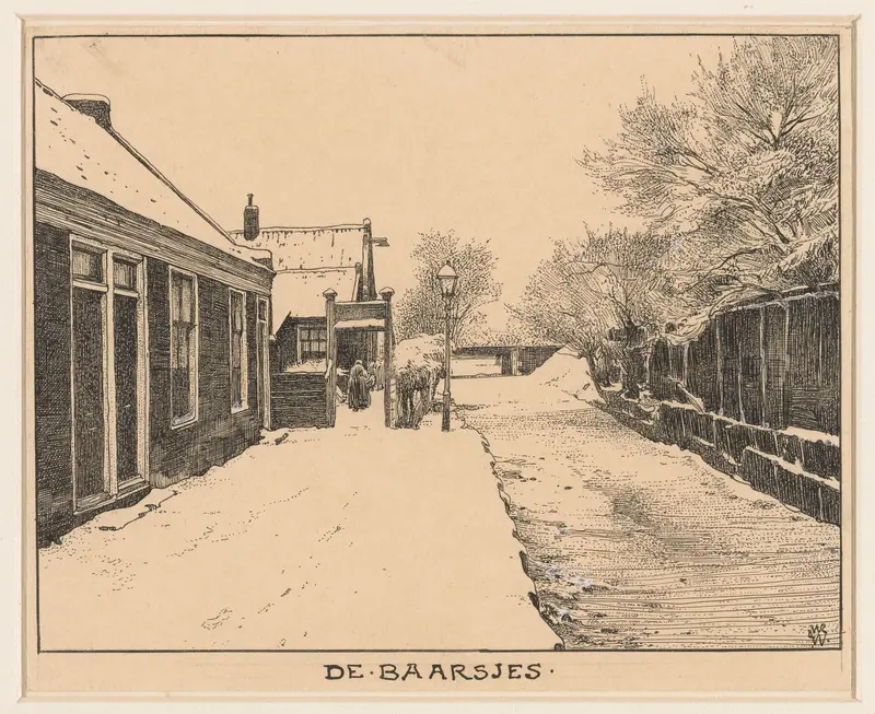 De Baarsjes te Amsterdam, in de winter Wall Art by Willem Wenckebach - High-Resolution Digital Print