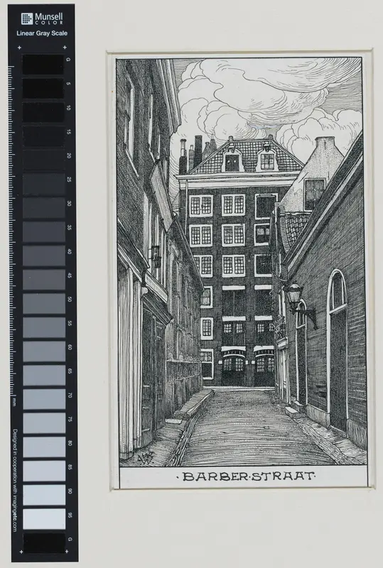 De Barber Straat te Amsterdam Wall Art by Willem Wenckebach - High-Resolution Digital Print