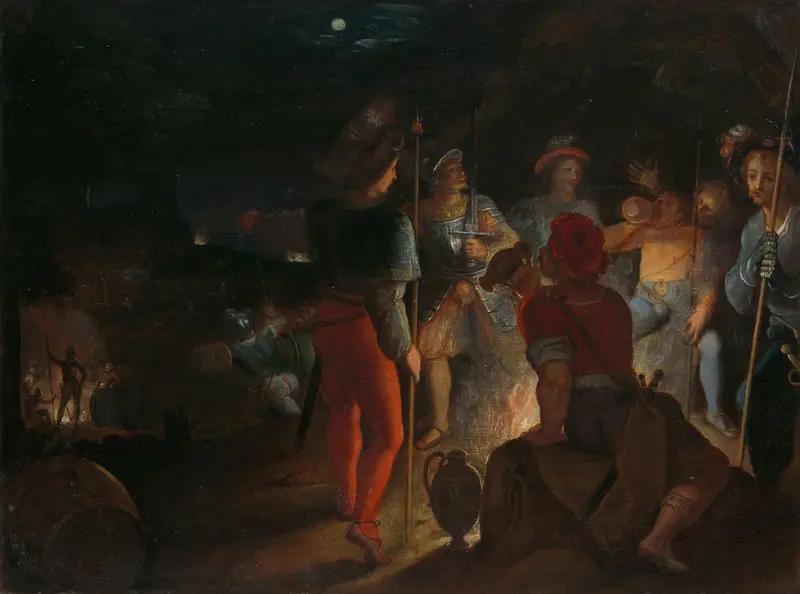 De Bataafse belegering van het Romeinse legerkamp Vetera Wall Art by Otto van Veen - High-Resolution Digital Print