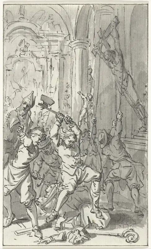 De Beeldenstorm, 1566 Wall Art by Jacobus Buys - High-Resolution Digital Print