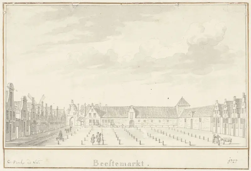 De beestenmarkt te Purmerend Wall Art by Cornelis Pronk - High-Resolution Digital Print