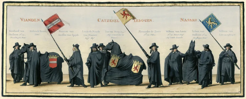De begrafenisstoet van Frederik Hendrik, plaat nr. 17 Wall Art by Pieter Nolpe - High-Resolution Digital Print