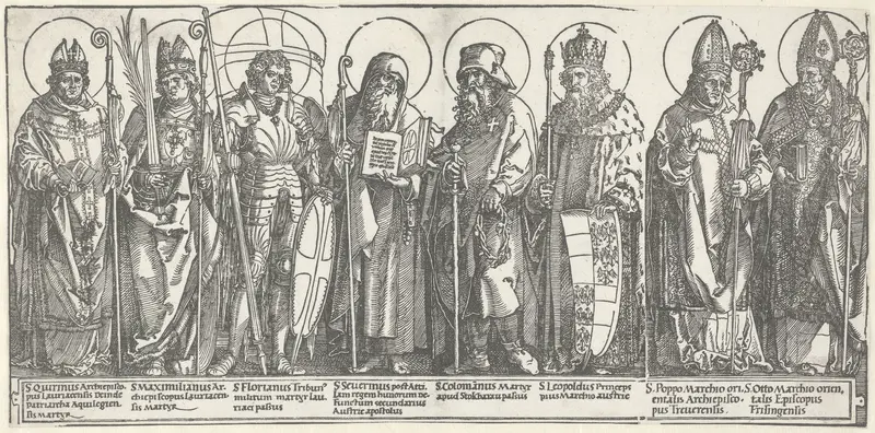 De beschermheiligen van Oostenrijk Wall Art by Albrecht Dürer - High-Resolution Digital Print