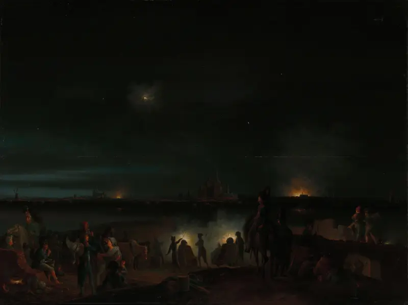 De beschieting van Den Bosch door de Fransen Wall Art by Josephus Augustus Knip - High-Resolution Digital Print