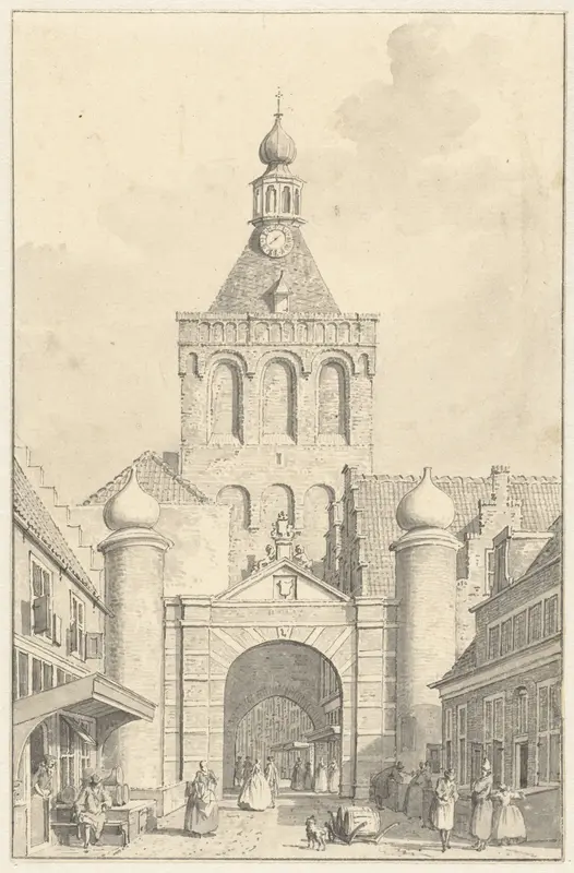 De Binnenpoort te Culemborg Wall Art by Cornelis Pronk - High-Resolution Digital Print