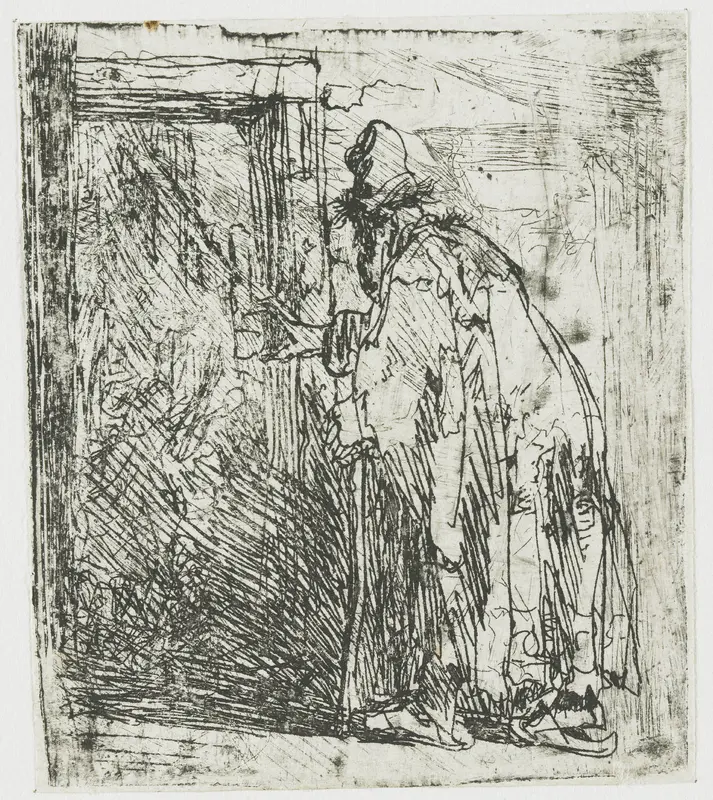 De blinde Tobias: schets Wall Art by Rembrandt van Rijn - High-Resolution Digital Print