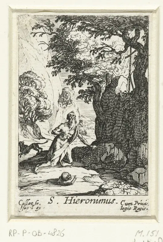De boetvaardige Hiëronymus Wall Art by Unknown - High-Resolution Digital Print