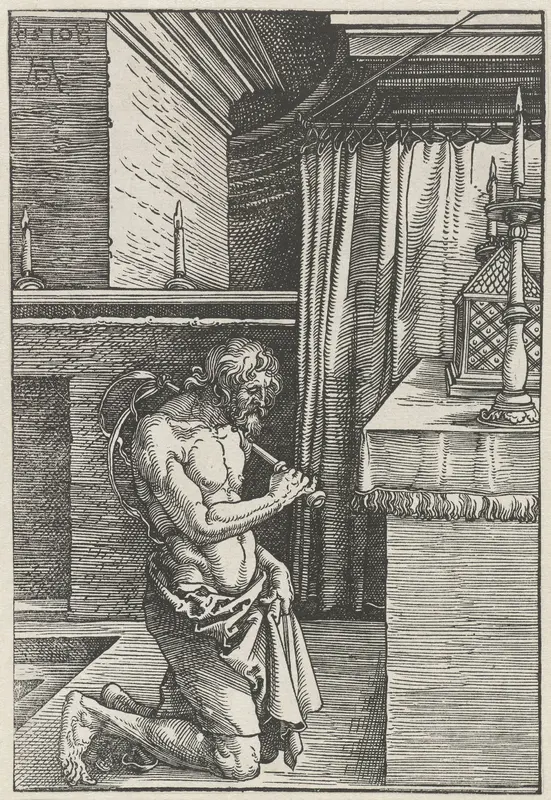 De boetvaardige man (koning David?) Wall Art by Unknown - High-Resolution Digital Print