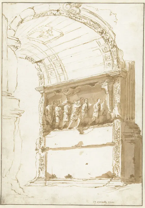 De boog van Titus Wall Art by Cornelis van Poelenburch - High-Resolution Digital Print