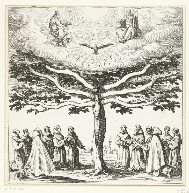 De boom van de Heilige Franciscus Wall Art by Jacques Callot - High-Resolution Digital Print