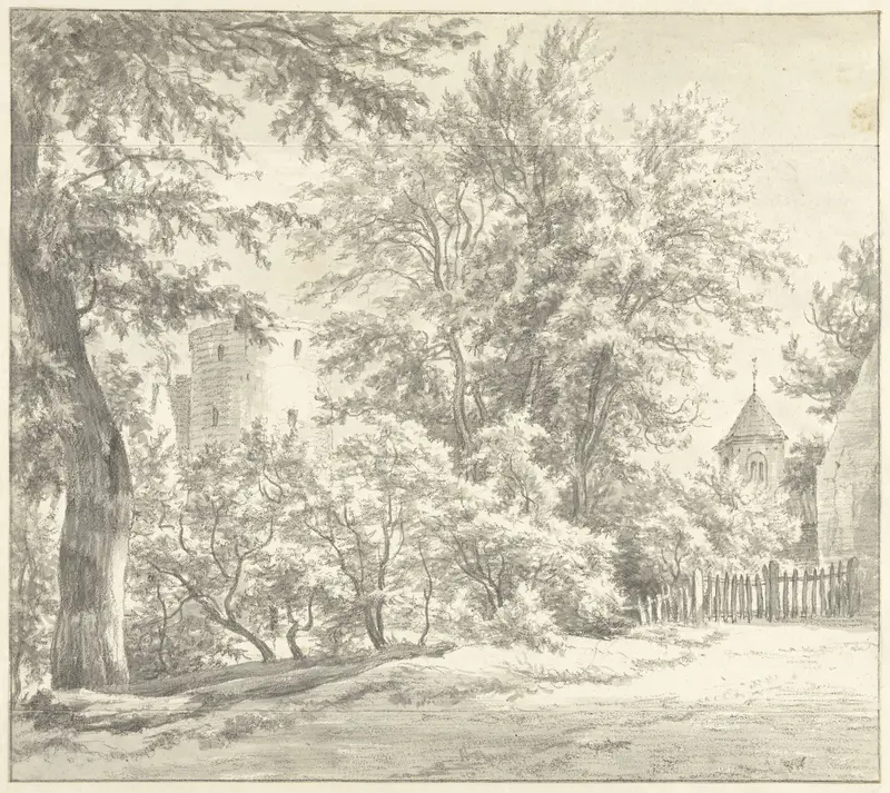 De bouwvallen van het Huis De Haer Wall Art by Egbert van Drielst - High-Resolution Digital Print